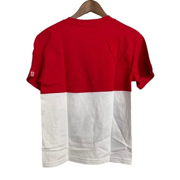 Breezy Excursion Mens NWOT Red White Colorblock Best Short Sleeve TShirt Small - Picture 6 of 6